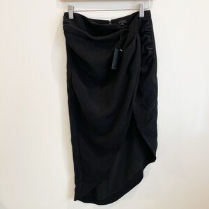 NEW NBD Revolve Black Asymmetrical Skirt